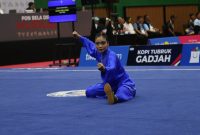 Alisya Mellynar Tampil Memukau di PON Beladiri Kudus 2025. (Jumat, 24/10/2025)